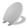 Bemis 200SLOWT 020 Round Closed Front Toilet Seat, Crane White