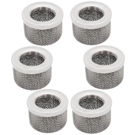 6 Pack 181072 Inlet Strainer Screen Filter for UltraMax 795 1095 1595 GMAX 3900 5900 Ultra 750 1000 1500 Airless Paint Sprayer Suction Hose with 1" NPT Thread Stainless Steel