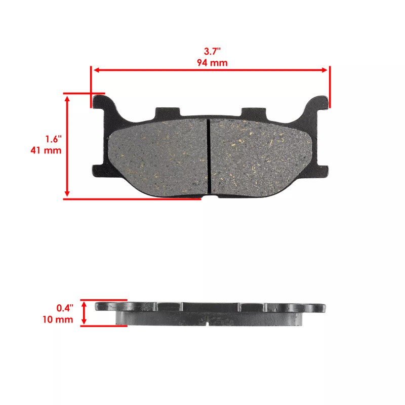Caltric Front Rear Brake Pads for Yamaha XVS1100 V-Star 1100
