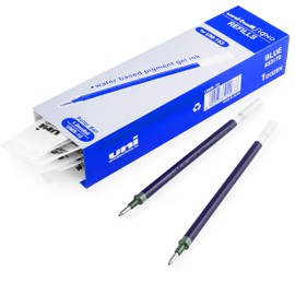 Uni-Ball Signo UM-153 Pen Refills - 1.0 mm Nib - Gel Ink - Blue - Pack of 12 Refills