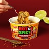 Nissin Hot & Spicy Ramen Noodle Soup, Fiery Beef, 3.28