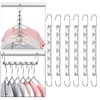 Sindax 6pcs Space Saving Hangers Stainless Steel Durable Magic Hangers