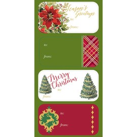 The Gift Wrap Company Pack of 12 Gift Labels, 4" x 6", Hanukkah Greenery