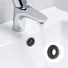 uxcell 3pcs Sink Overflow Ring Set, Bathroom Kitchen Basin Trim