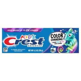 Crest Kid's Advanced Fluoride Anticavity Toothpaste Color Changing Bubblegum 4.2