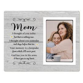 SteadStyle Mom Memorial Picture Frames, Memorial Gifts for Loss of Mother, Sympathy Gifts for Loss of Mom, Bereavement Gifts for Loss of Mother - Memorial Frames for Loved One, Fits 4x6 In Photo
