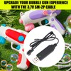 2pcs Battery Charger for Bubble Machine Gun, 3.7V SM-2P USB