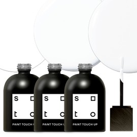 soto Paint Touch Up, Set of 3, 1.5oz Appliance + Porcelain, High-Gloss Finish (Whites) - White Enamel Porcelain + Bathtub Repair for Tub, Tile, Sink, Stove, Appliances, Interior/Exterior