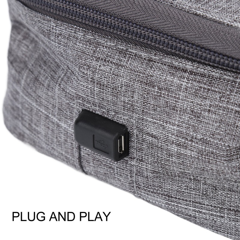 USB Heated Lunch Box Large Capacity Waterproof Oxford Cloth Lightweight
