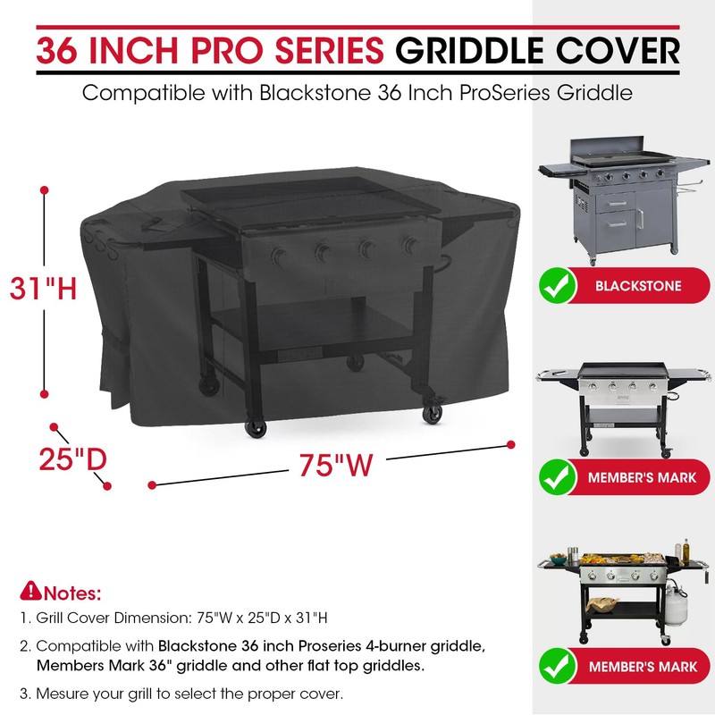 Unicook Griddle Cover for Blackstone 36 Inch ProSeries, Flat Top