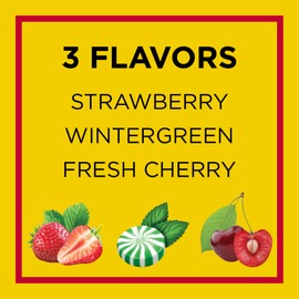 Carmex Carmex Daily Care Moisturizing Lip Balm Pack, Lip Balm With Sunscreen in Fresh Cherry, Strawberry and Wintergreen -0.35 Ounce (Pack of 3)