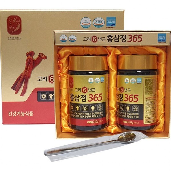 Relieve fatigue 6-year-old Korean red ginseng extract 365 240g x 2 bottles Improve immunity / 피로회복 6년근 고려홍삼정365 240g x 2병 면역력증진