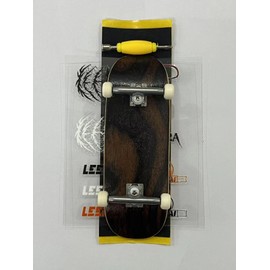 Pro Wooden Fingerboard Complete Set, 34x96mm, 5-Ply Maple Deck with LEEFAI G4 Trucks and Urethane 65d Mini Skateboard Wheels