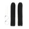 2 Pack Black Universal Dirt Bike Fork Boots Gaiters with