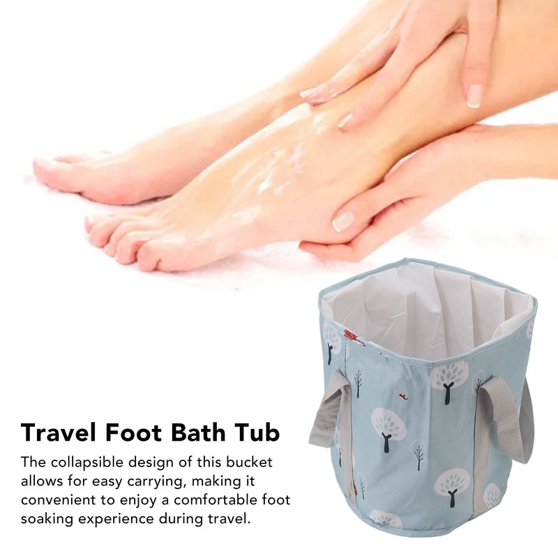Collapsible Foot Bath Basin PVC Insulated Portable Foot Soaking Bath