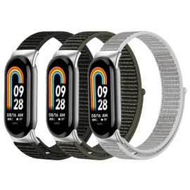 GITTOS Nylon Watch Strap Compatible with Xiao mi Mi Band 10/9/Band 8
