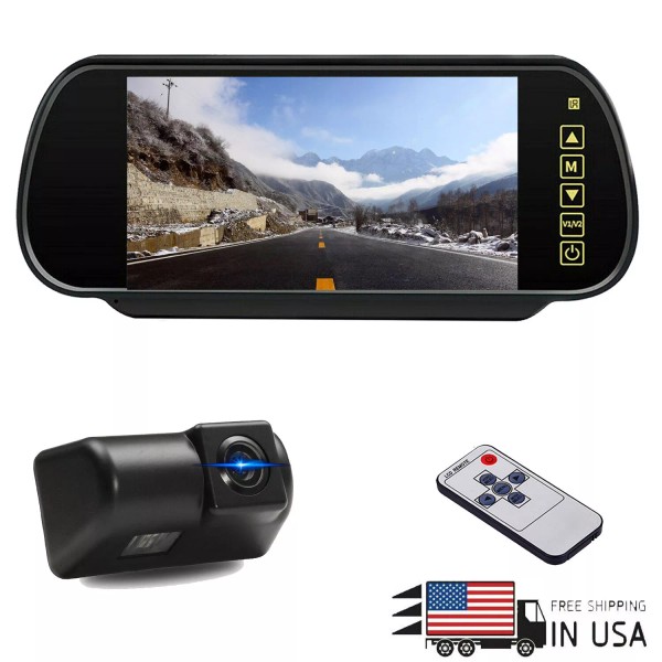 iPoster 7" TFT LCD Mirror Car Monitor HD RearView Backup