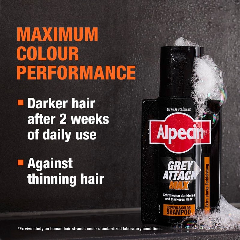 Alpecin Grey Attack MAX Caffeine & Colour Shampoo 1 x