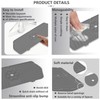 XQINQZ Kitchen Sink Splash Guard 29.7 X 5.7 In, Large