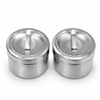 O’Nel Cotton Tong Multi-purpose beauty material round stainless steel, 2 pieces, stainless steel / 오넬 솜통 다용도 미용재료 원형 스텐, 2개, 스테인레스
