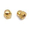 Pack of 5 Hexagonal Cap Nuts Brass M8 DIN 1587
