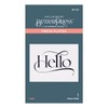 Spellbinders Hello Betterpress Plate, Metal, ONE