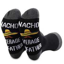 PLITI Godfather Socks Godfather Proposal Gift Godfather Gift For Baptism Nacho Average Godfather Socks New Godfather Gift (Nacho Godfather SocksU)