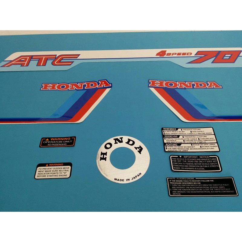 HONDA ATC70 1983 DECAL GRAPHIC SET (#*-H62)