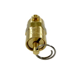 Brass, 1/8" NPT Industrial Hard Seat Safety Pressure Relief Valve, Made In The USA (35 PSI / 38 SCFM)