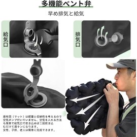 Lasola Air Cushion, Portable Cushion, Waterproof, 2.0 inches (5 cm) Thick, 3D Body Pressure Dispersion, Load Capacity 440.1 lbs (200 kg), Lightweight, Compact, Foldable, Portable Cushion, Camping Mat