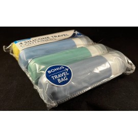 Smart Travel - 4 Silicone Travel Containers - 3 oz Containers - TSA Approved - B
