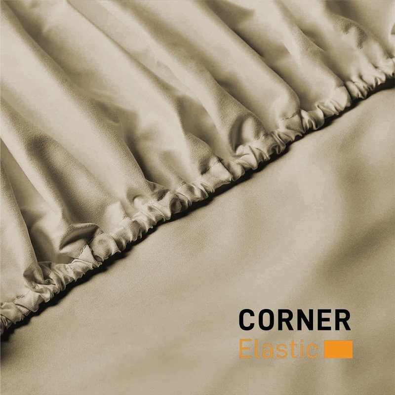 My home store Fitted Sheet 25 cm Deep Brushed Microfiber