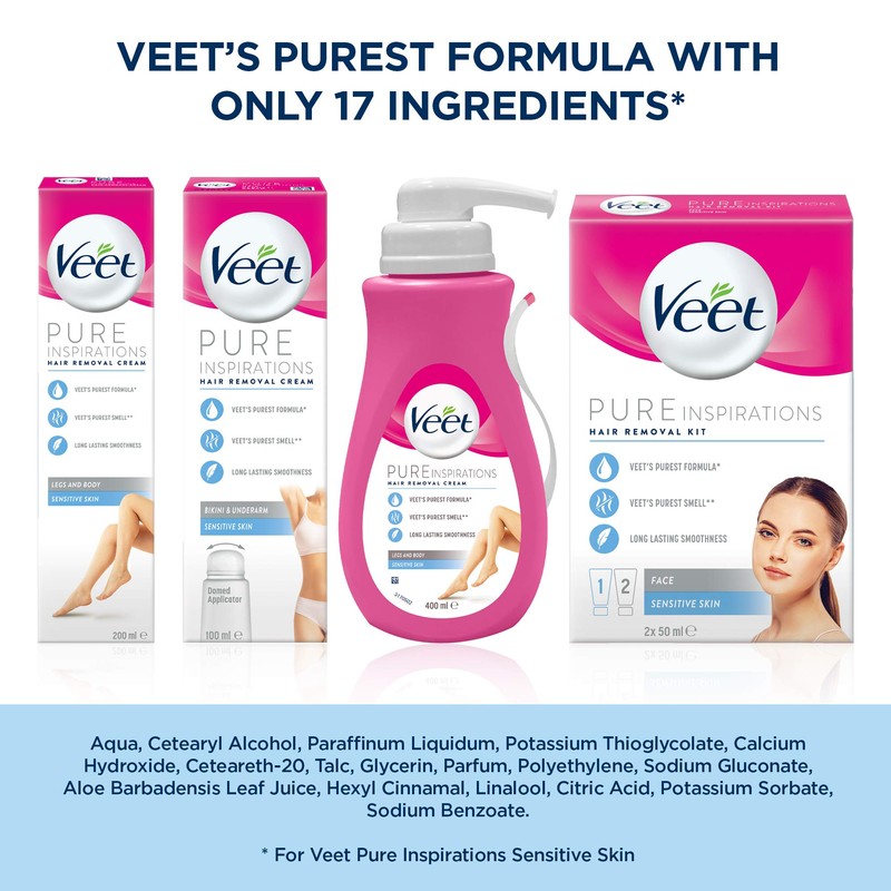 Veet Hair Removal Cream Sensitive Skin with Aloe Vera &