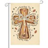 Fall Garden Flag, Christian Garden Flags for Outside 12x18 Inch
