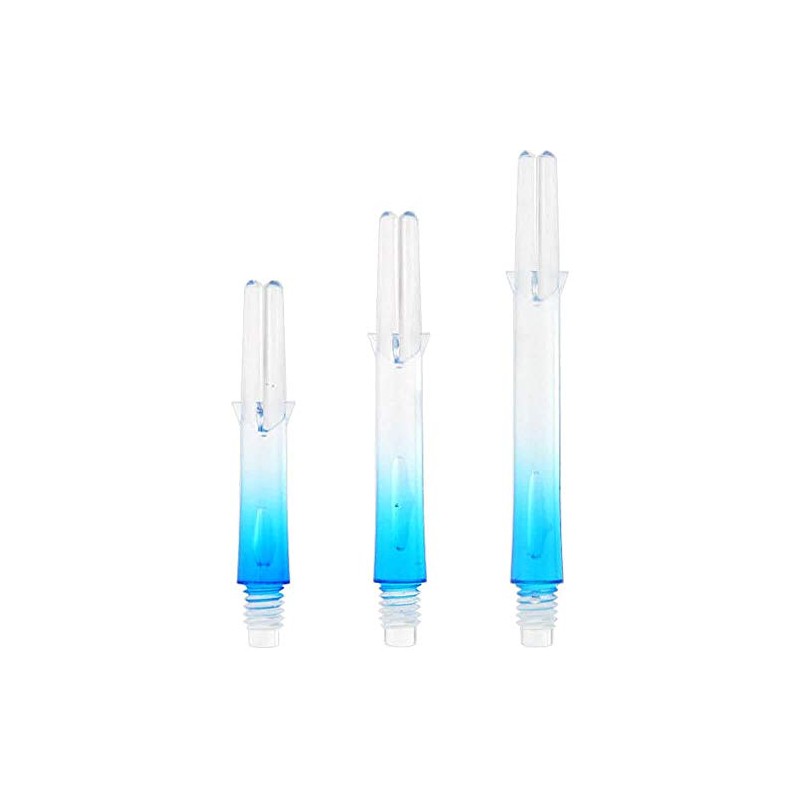 L-Style L-Shaft Lock Straight Twotone Transparent Blue, fls1012