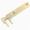 Handy Sliding Gauge Brass Vernier Caliper Ruler Measuring Tool Double
