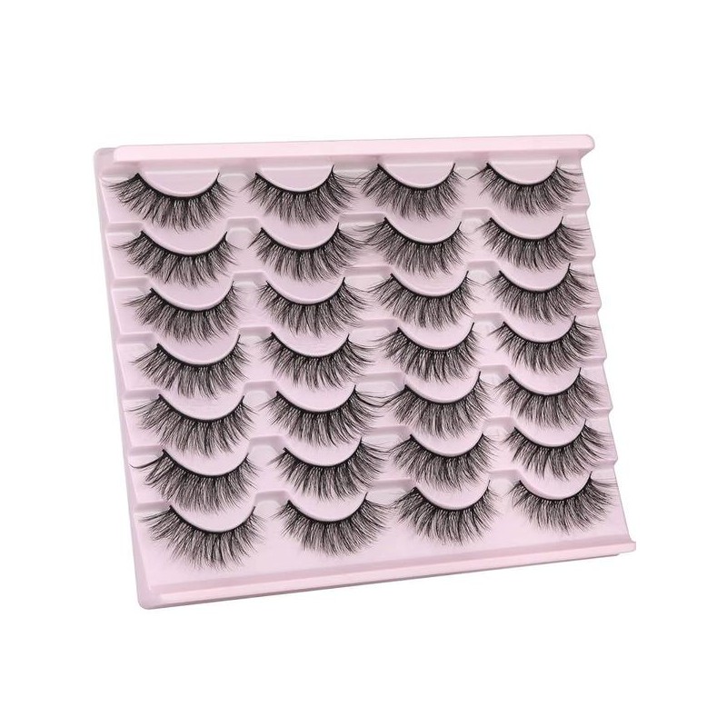 Kiromiro 인조 속눈썹 14mm 3D 밍크 내추럴 룩 고양이 위스피