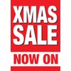 Printed Xmas Sale Now On Posters Window Sign Size A4