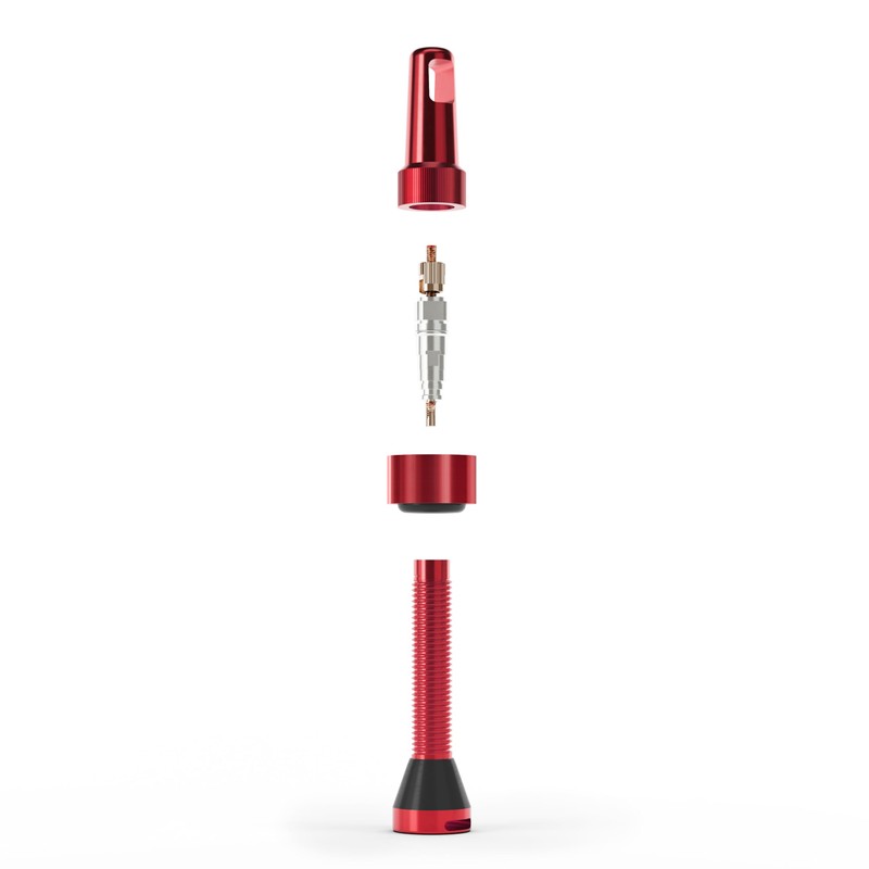 PMP Tubeless MTB Valves Universal: Conical Base, Tool-free Use, Core