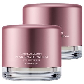 Jaminkyung Crema Caracol Pink Snail Cream, 50ml, 2 pieces / 자민경 크레마카라콜 핑크 스네일 크림, 50ml, 2개