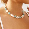 Jovono Boho Shell Choker Necklace Sea Star Necklaces Beach Turquoise
