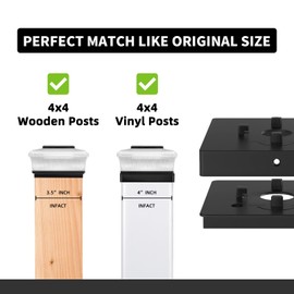 OPOIRA Solar Post Cap Lights Outdoor,6 Pack Deck Post Lights Solar Powered for 4x4 Vinyl/Wooden Posts, Solar Fence Post Lights, Bright LED Light for Fence Deck Patio Garden Posts, Warm White