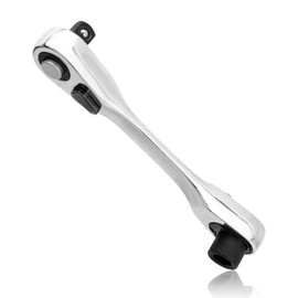 Mesee 1/4 Inch Mini Ratchet Wrench, 72 Tooth Drive Ratchet Allen Wrench Handle Double Head 1/4" Drive & Hex Socket Wrench Bit Driver Multitool Quick Release Ratcheting Spanner Repair Tool