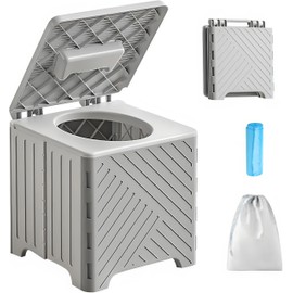 ZYHSLZ Orinal Portátil para Niños 3 en 1, Orinal de Viaje Plegable con Bolsas de Limpieza, Orinal Emergencia Niños, Anti-derrames, Fácil de Limpiar, para Camping, Auto y Emergencias, 3-5 Años (Gris)