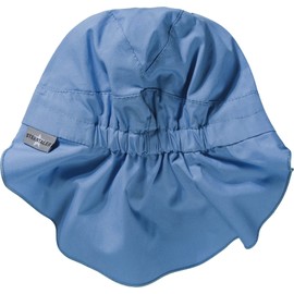 Sterntaler Boy's Peaked Cap with Neck Protection (Schirmmütze M. Nackenschutz) - blue Plain, size: 49