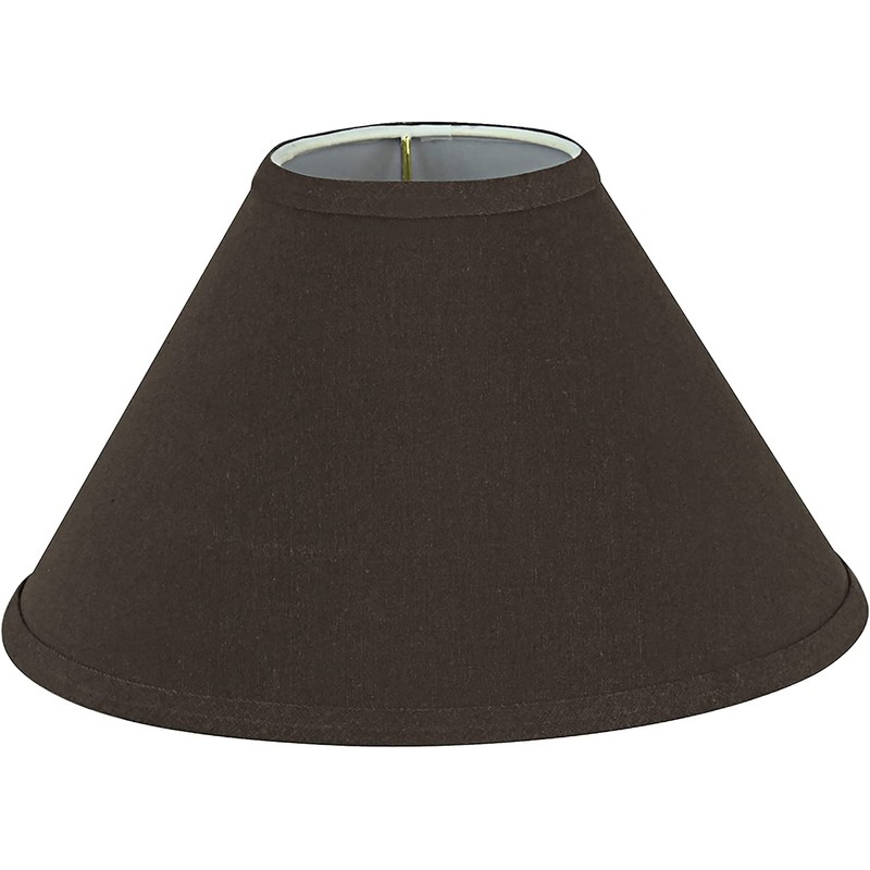Aspen Creative 58761A, Empire Uno Lamp Shade, Dark Brown, 4"