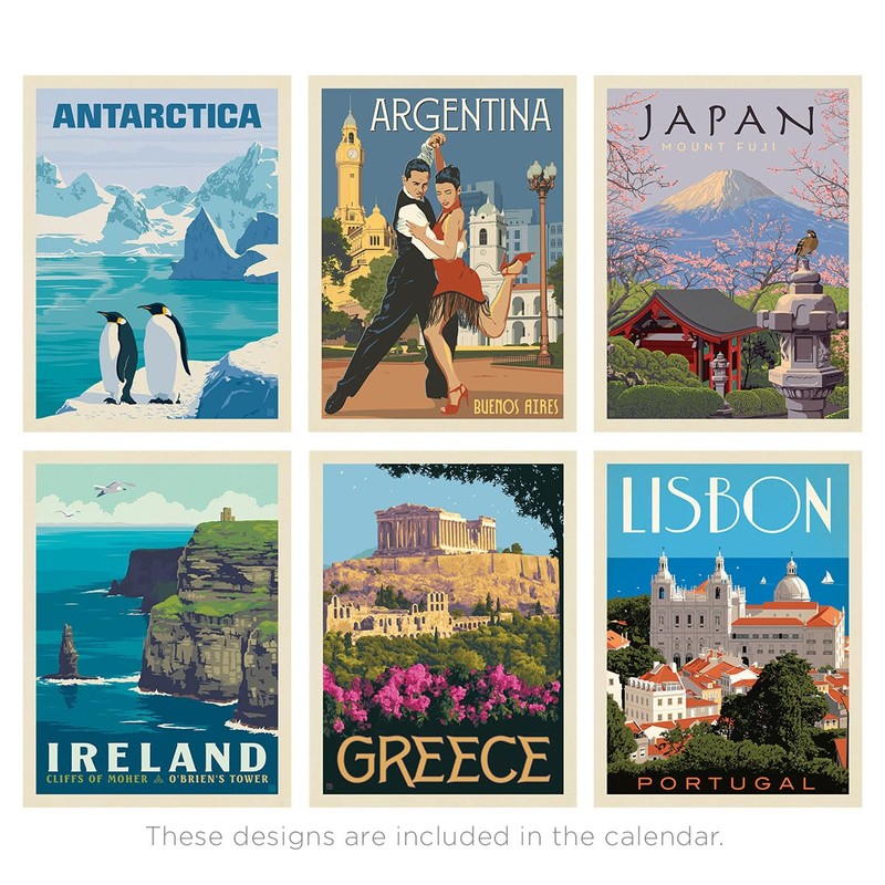2025 Wall Calendar: World Travel