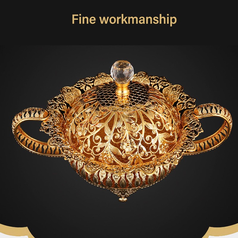 European Style Metal Fruit Plate Set Decorative Multifunctional Fruit Platter