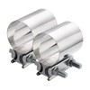 Nasibey 2.5 inch 2 1/2 Butt Joint Exhaust Band Clamp