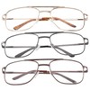 3 Pack Pilot Readers with Spring Hinge - Magnification 5.00X